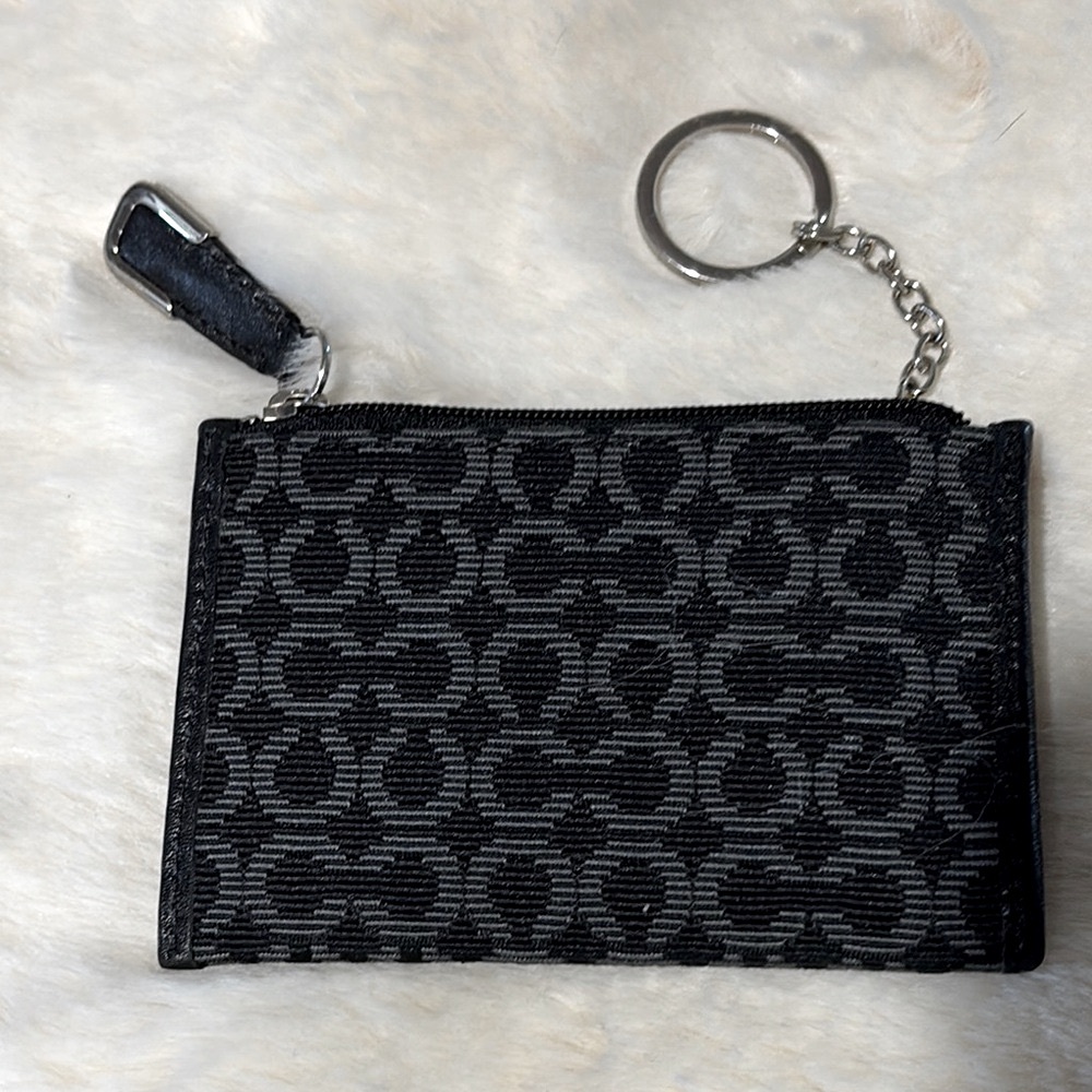 Coach Monogram Card Holder with Keychain - Picture 2 of 4
